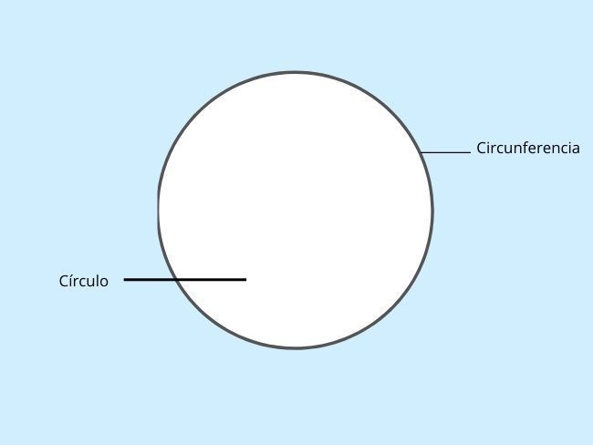 diferencia entre círculo y circunferencia