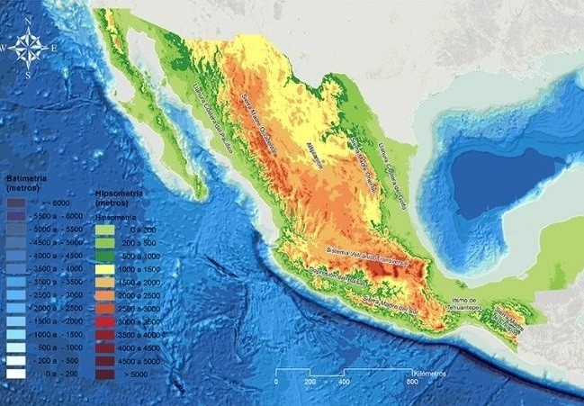 Mapa batimétrico