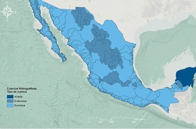 Mapa hidrológico