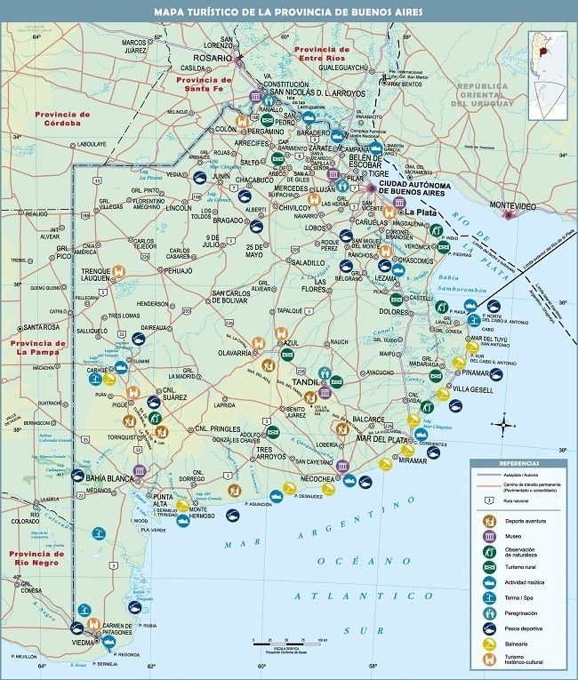 mapa turístico